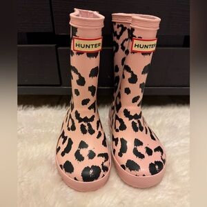 Hunter Blush Leopard Print Boots